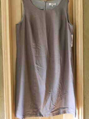 NWT Kasper Separates Lined Grey Sheath Dress Size 20W